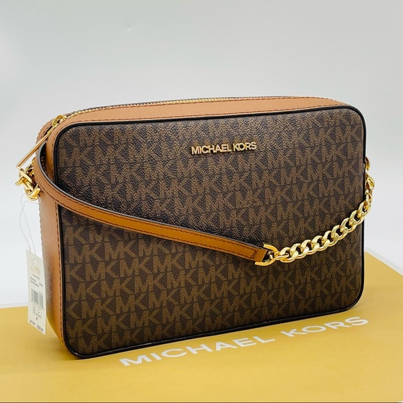 Michael Kors Large EW Crossbody Bag Brown - Picture 2 of 6